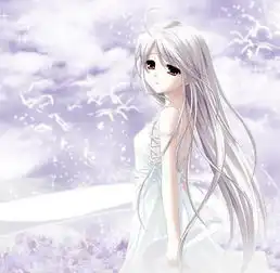 谁能给我一些白发的动漫美女