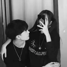 情侣头像高冷霸气黑白双人一对森林迷了路梦里失了心