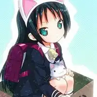 欧美头像女背着包动漫女