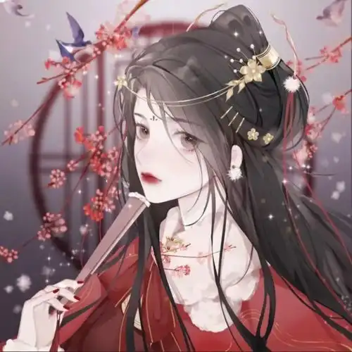 手绘动漫古风女生头像