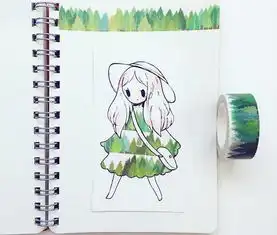 90后美女用纸胶带画出的插画,在ins上吸引万千粉丝