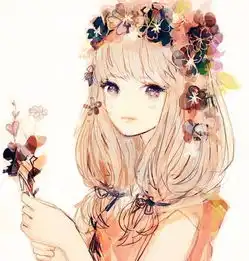 动漫头像丨二次元手绘画,冰雪聪明,楚楚动人的美少女
