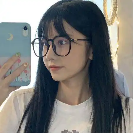 黑框眼镜女学生韩版大框圆脸防蓝光辐射眼镜近视有度数护眼睛网红

