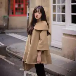 头像女生卡通韩版大衣