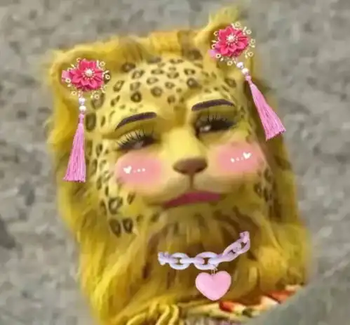 2021可爱女生头像金钱豹
