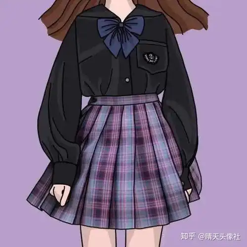 jk制服女生头像锁骨鞠婧