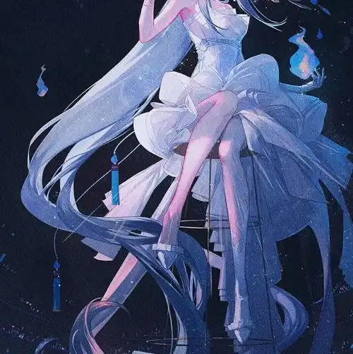 动漫女生头像每想你一次天空飘下一粒沙,从此就有了撒哈拉