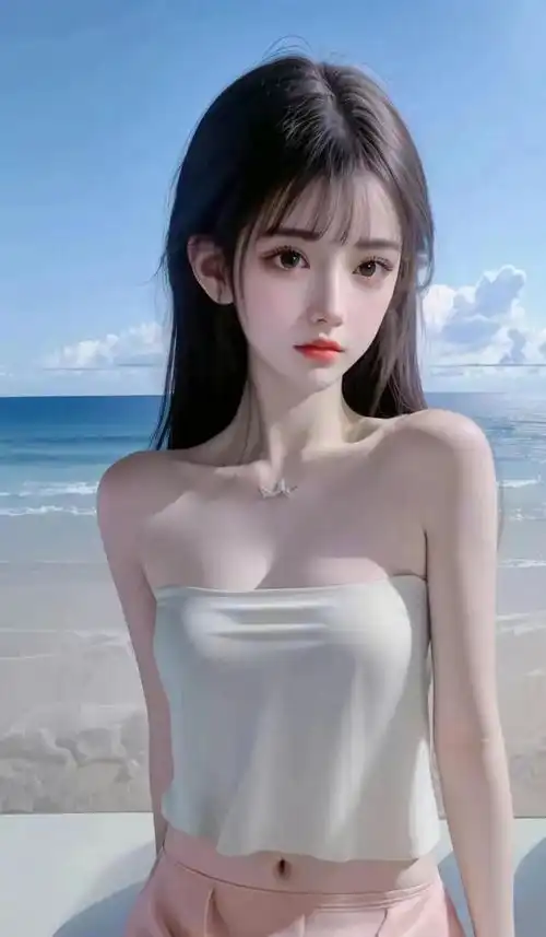 唯美壁纸邻家有女初长成,趁天空不注意,偷一点晚霞送给你