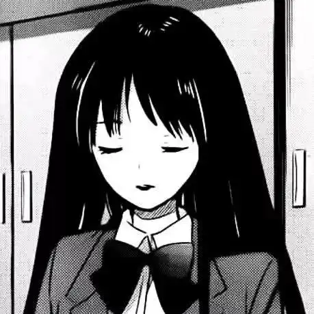 黑白漫画头像超好看的女