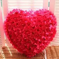 微信用玫瑰花摆爱心图微信头像图片大全