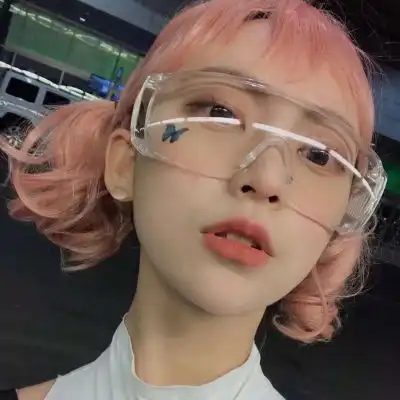 qq头像染发女生头像