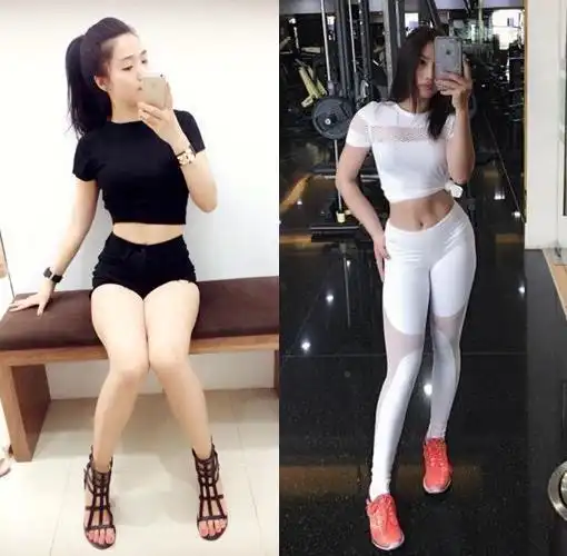 健身女孩卡通头像越南