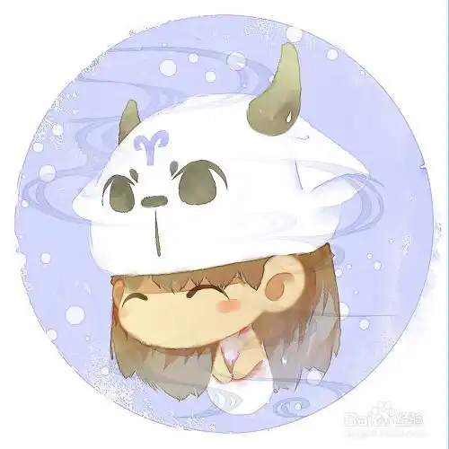 白羊座头像女卡通图片人