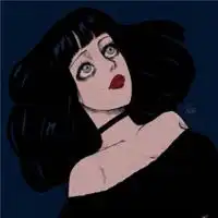 头像漫画女高冷黑白微信