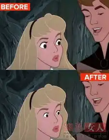 感觉不会再爱了迪士尼美女没有大眼后好丑