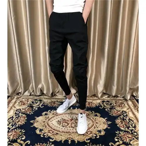 精神社会小伙裤子快手网红同款束脚裤春夏韩版潮流小脚休闲裤长裤