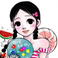 漫画韩国女孩头像漂亮可爱