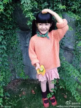 新神雕童年小龙女超萌生活照可爱似洋娃娃