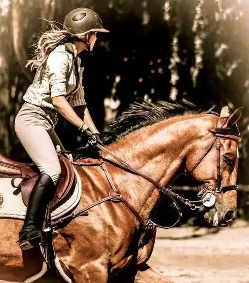 可怜的头像可爱女生骑马