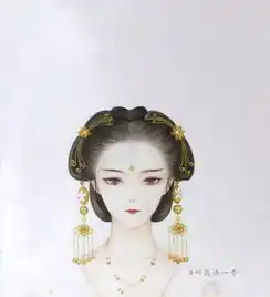吃货女生头像古风水彩画
