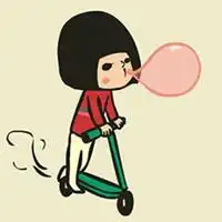 吃泡泡糖的女生头像微信头像图片大全