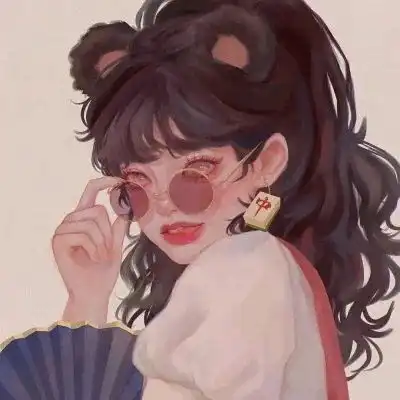 怦然心动的文艺风手绘情侣头像