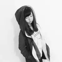 女生闺蜜头像手机控黑白