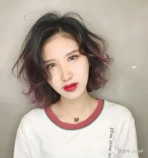 一刀切短发头像手绘