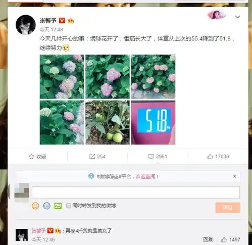 张馨予晒体重自称再瘦4斤我就是美女,网友怎么瘦下来的