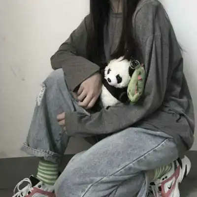 女生闺蜜头像手机控半身