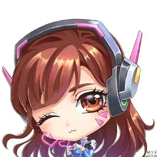 二次元风可爱的守望先锋小姐姐q版头像