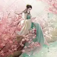 自带好运头像淡雅女人背