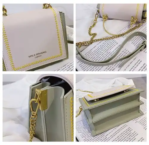 法国小众包包女2020新款时尚高级感单肩包质感洋气链条斜挎小方包