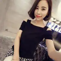 韩字头像女生可爱一字肩