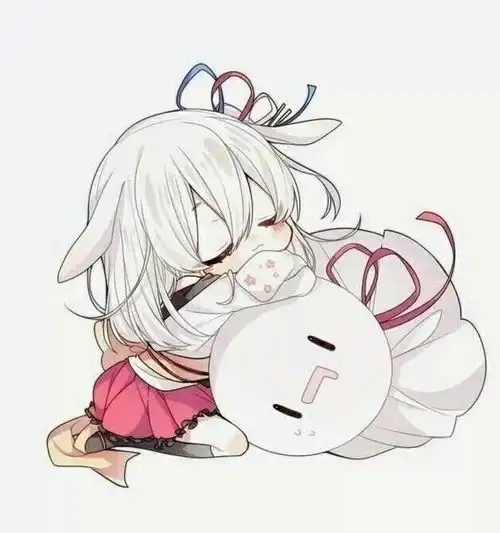 紫发蓝瞳和白发红瞳少女