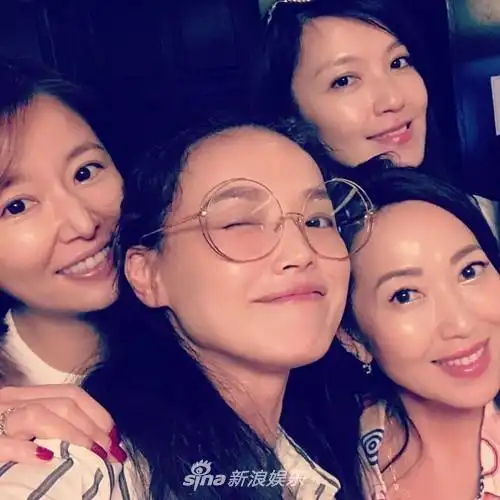 林心如舒淇杨谨华闺蜜聚会三女神素颜同框比美