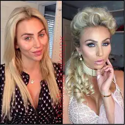 真实的av女星化妆前后对比照卸了妆都是路人