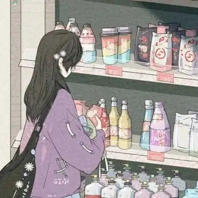 2021可爱女生头像便利店
