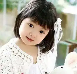 最近流行的小女孩短发发型,小女中童短发发型图片