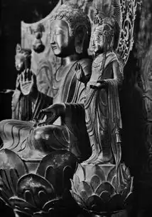 法隆寺珍宝橘夫人念持佛阿弥陀三尊像