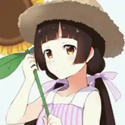 卡通头像女孩可爱呆萌白