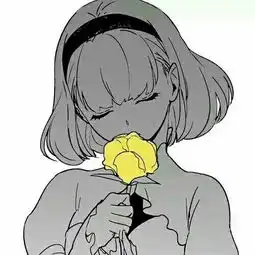 求qq头像,女生侧面黑白孤独