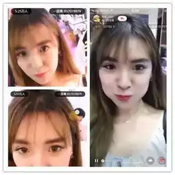 颜值担当上海珠宝展吸引数名美女网红现场直播