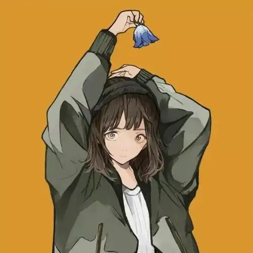 库洛米紫色头像女卡通简