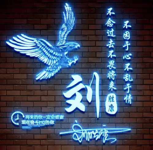 微信头像,姓氏头像,3d炫彩荧光艺术签名头像,留姓名我来设计笨蛋