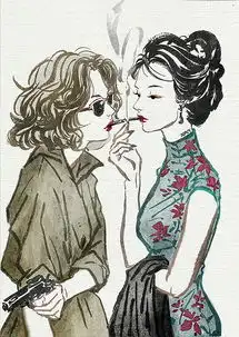 很好看的插画,梁世恩