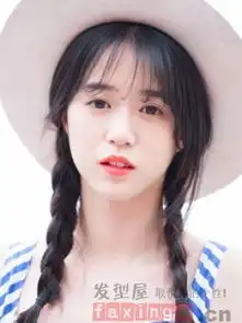 女生双麻花辫图片清新甜美文艺范