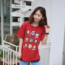 时尚权威韩国夏装family宽松卡通印花短袖t堆糖,美图壁纸兴趣社区