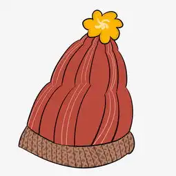 卡通红色头像女红帽子