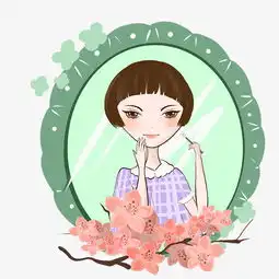 欧美风小女孩和粉色的小花图片素材其他格式下载动漫人物大全